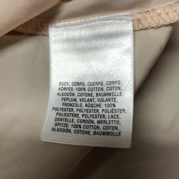 Anthropologie Meadow Rue Pink Lace Peplum Top Size Small - Picture 10 of 10